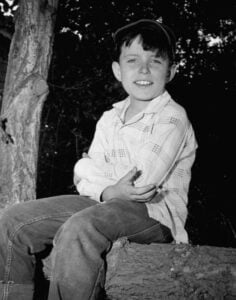 Young Jerry Mathers portraying Beaver Cleaver