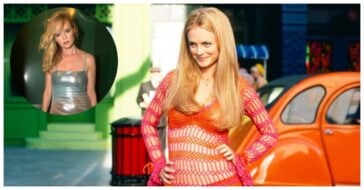 Heather graham silver minidress