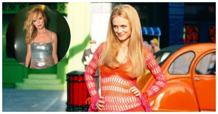 Heather graham silver minidress