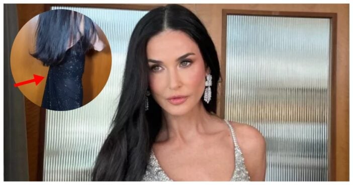 Demi Moore cheeky dress