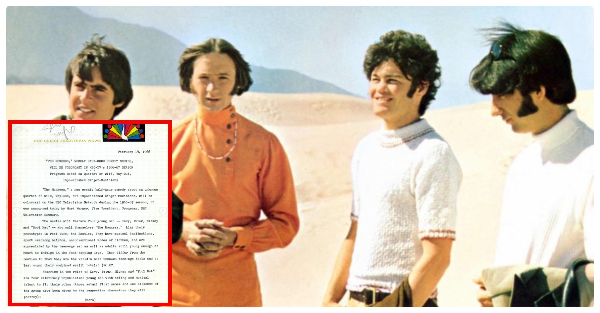monkees first press release