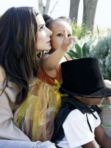 sandra bullock mother's day photo