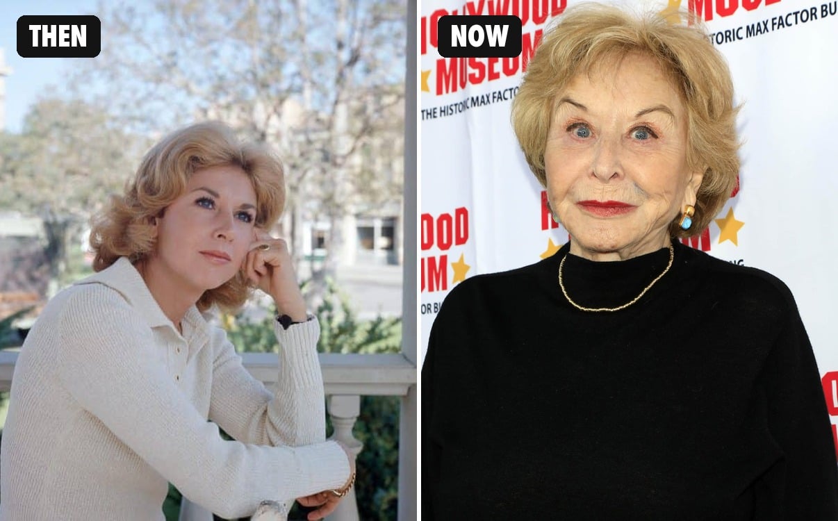 Michael Learned then and now