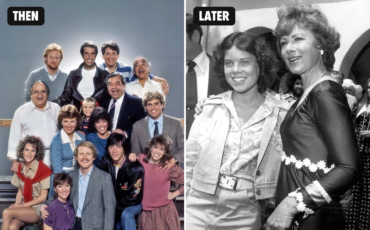 Erin Moran then and now