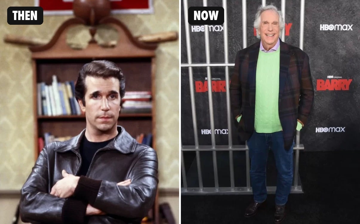Henry Winkler then and now