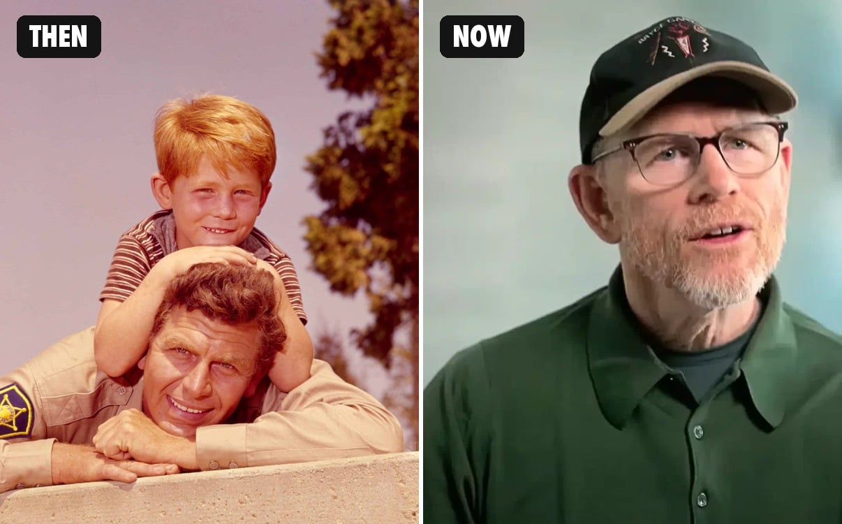 Ron Howard then and now