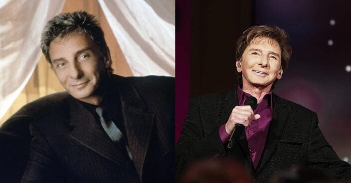 Barry Manilow then and now
