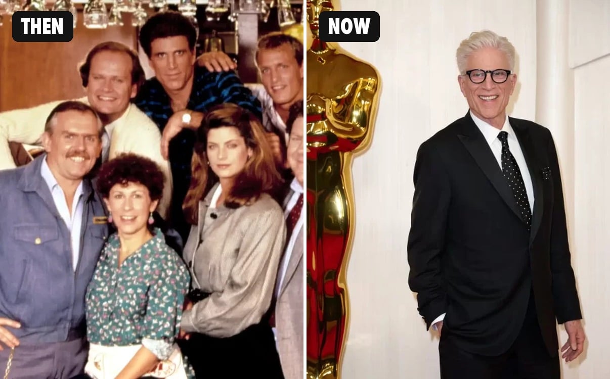 Ted Danson then and now