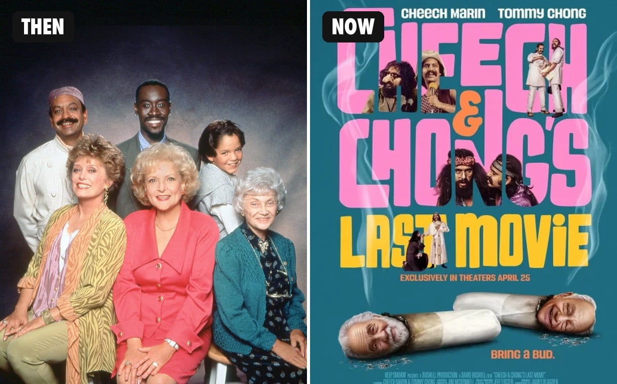 Cheech Marin then and now