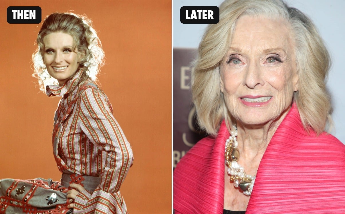 Cloris Leachman then and now